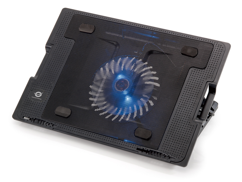 CONCEPTRONIC 1-Fan USB-A2.0 Laptop-Kühlpad 40Kg ERGO 17" sw