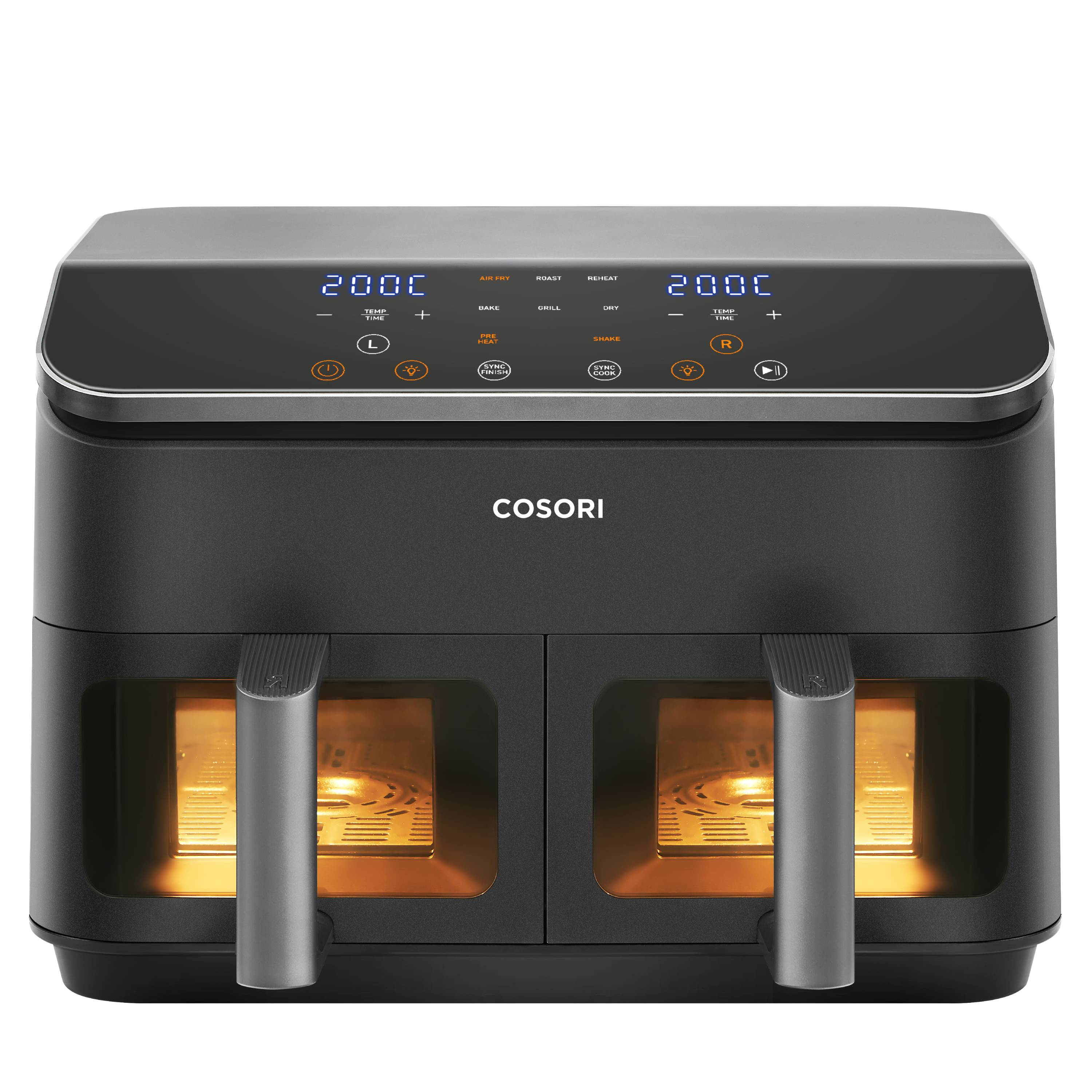 Cosori Dual Basket Heißluftfritteuse Schwarz