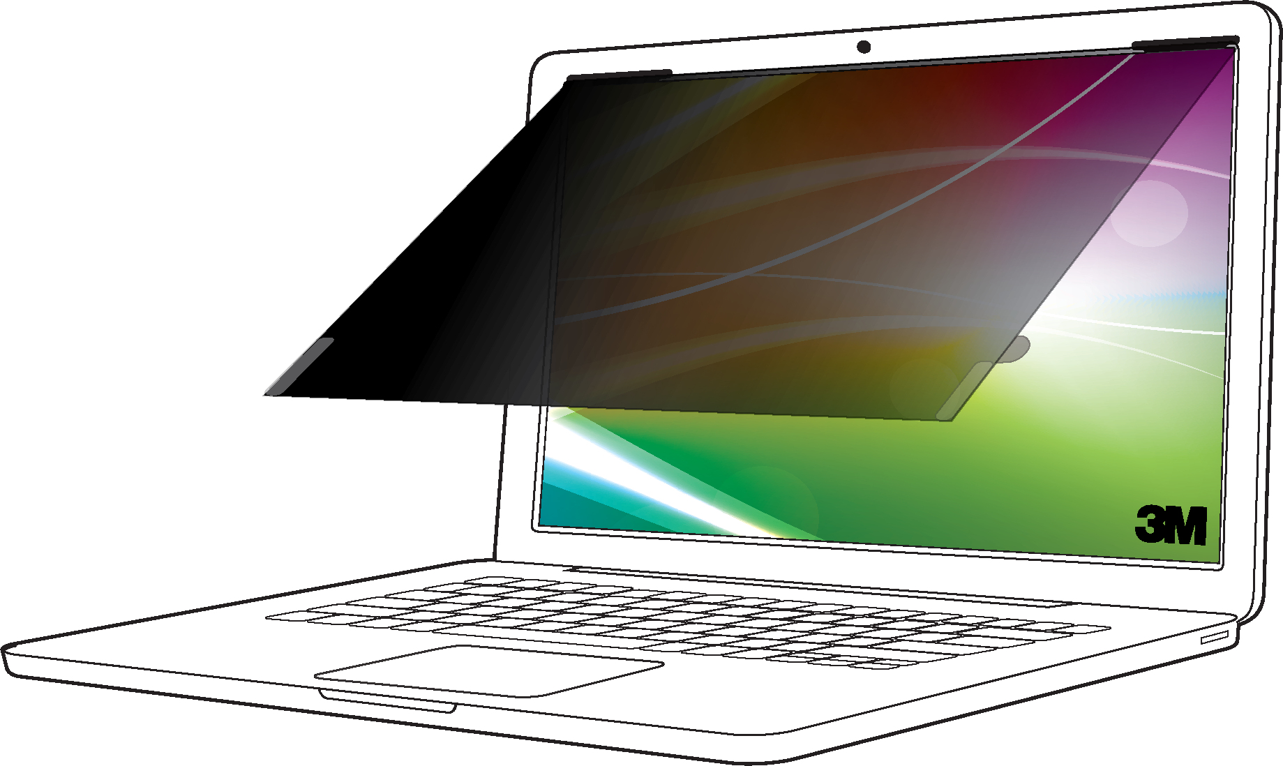 3M Blickschutzfilter für 13,3" Notebooks 16:9