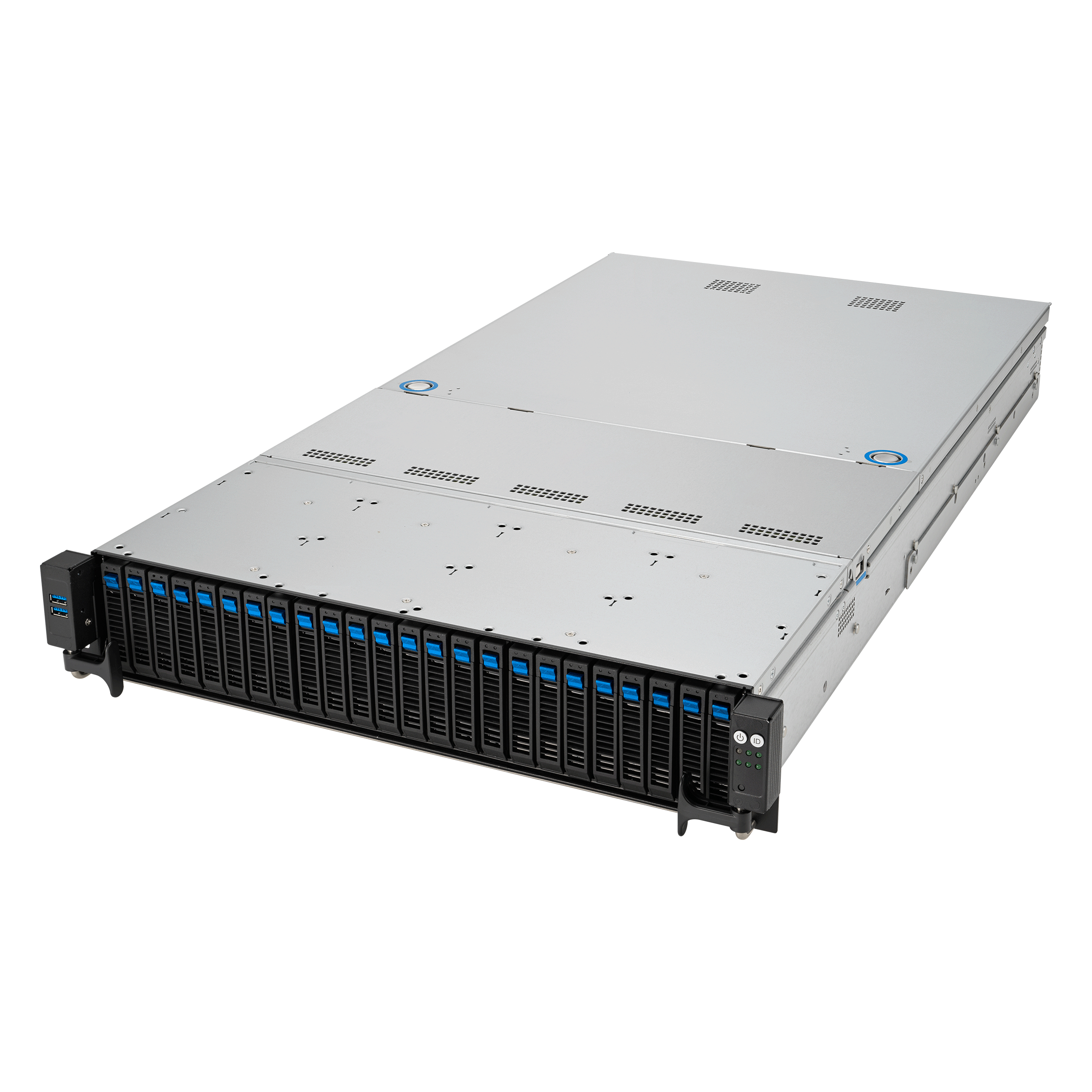 Barebone Server Asus Rack Server RS521A-E12-RS24U/1G/2kW/16NVMe/FAN/RH/OCP/GPU 2U Single Sockel SP5 90SF03X1-M000R0