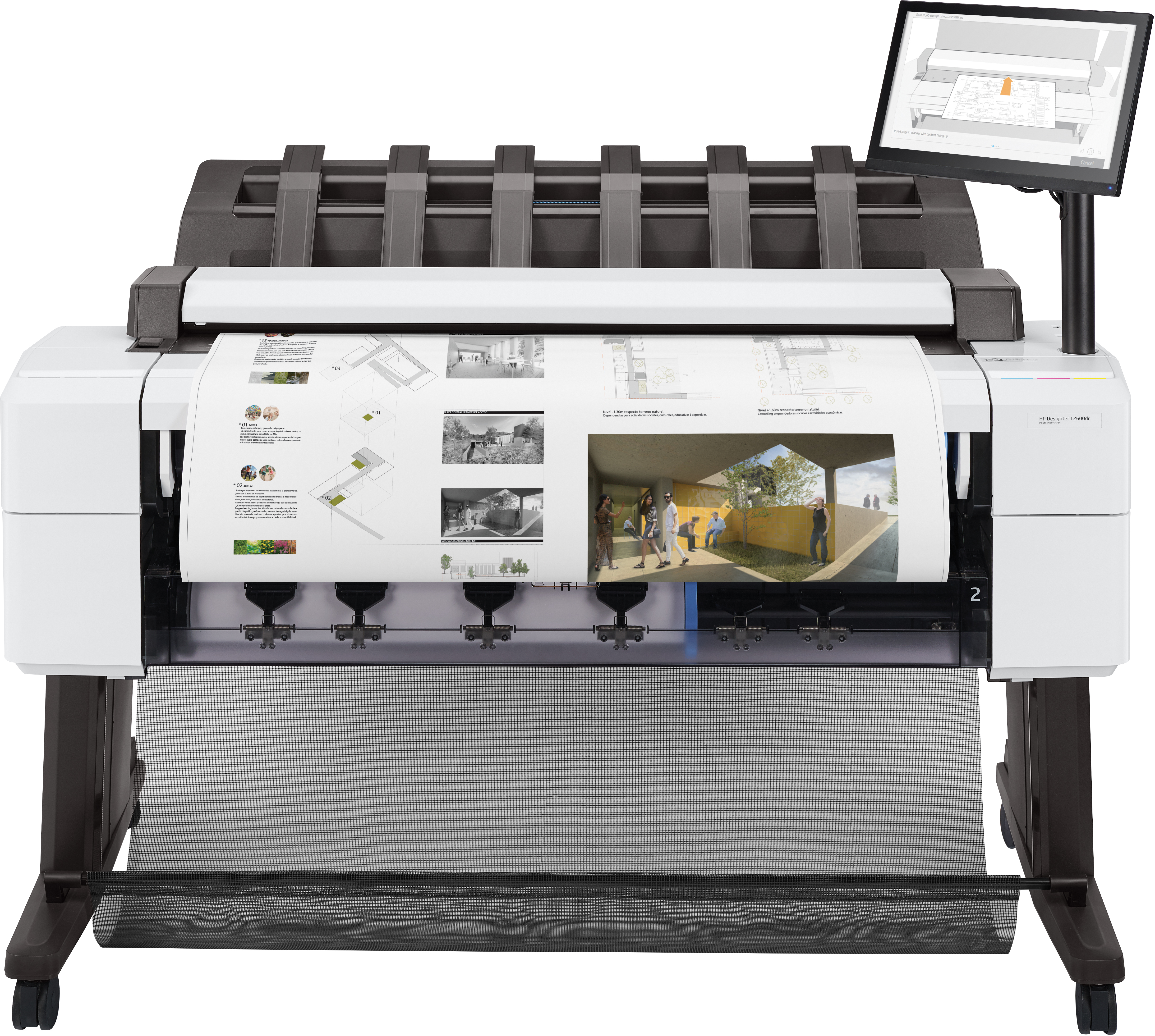 HP DesignJet T2600dr PS 91.44cm 36 Zoll MFP