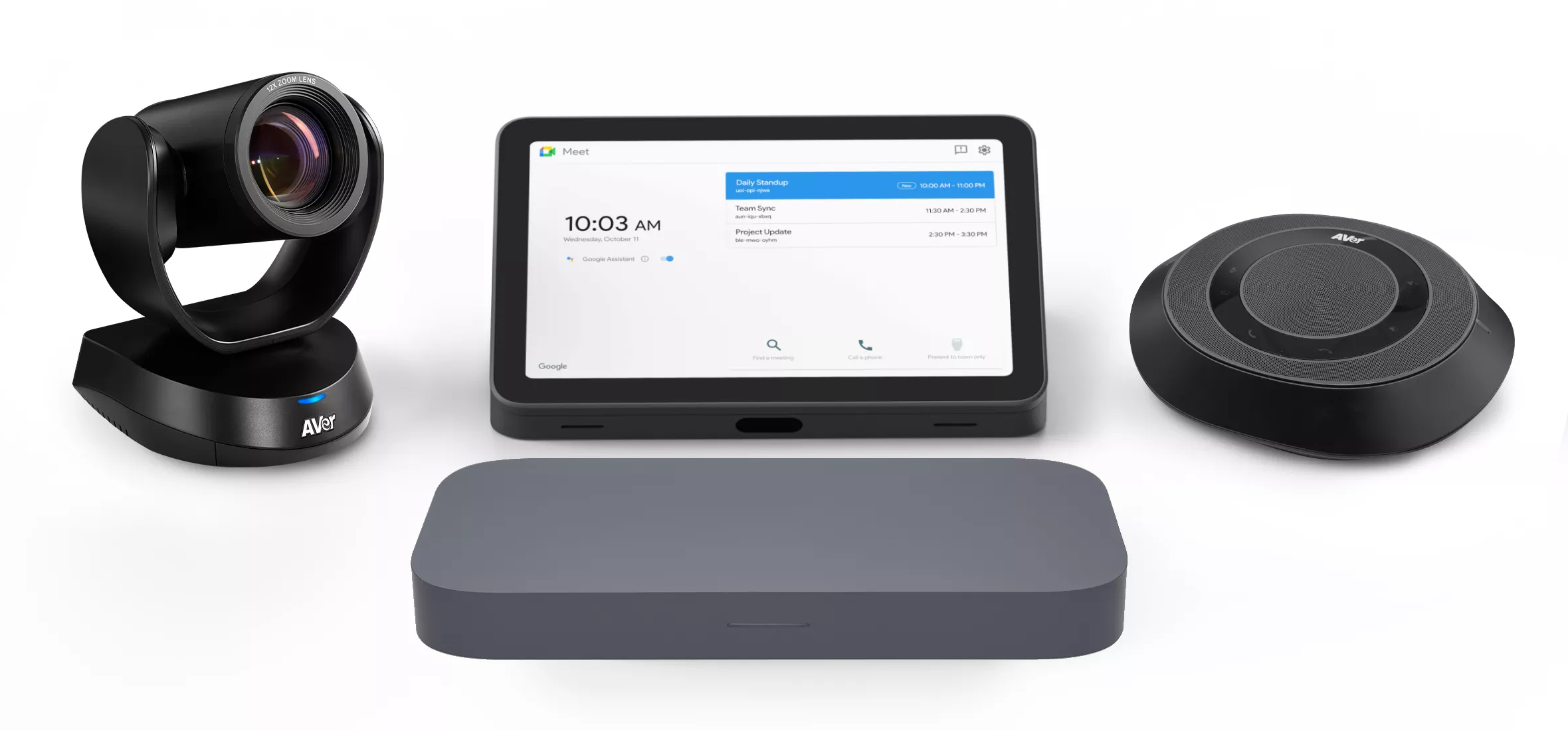 ASUS Google Meet GQE20A-G5004UN Large Room Kit Video conferencing kit PTZ camera, speakerphone, touchscreen