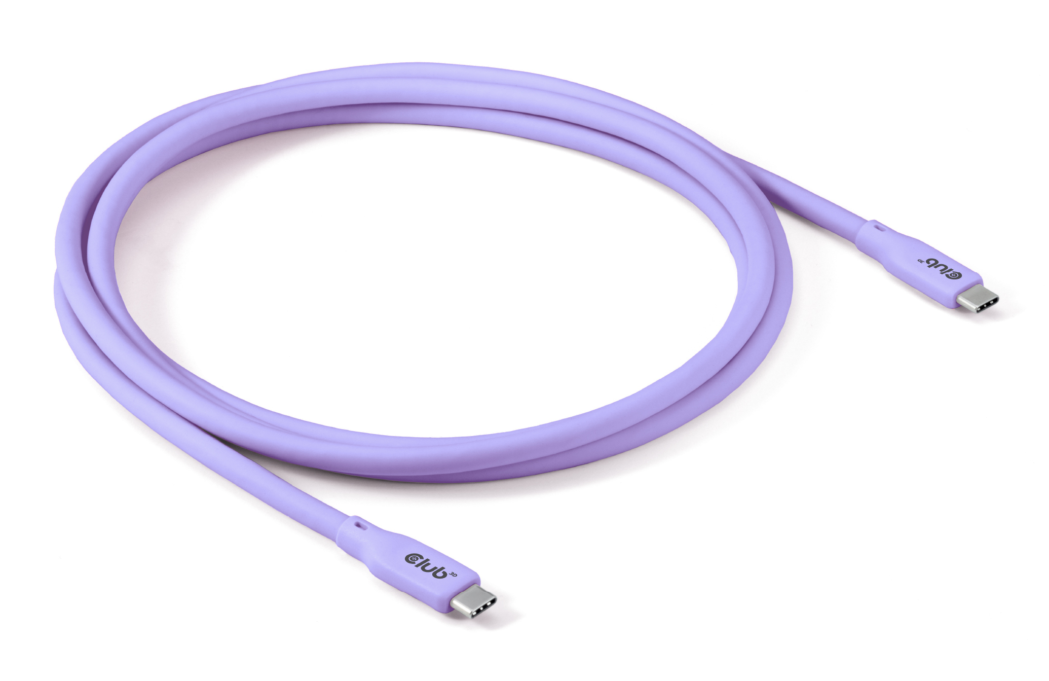 Club3D Lifestyle USB-C Kabel PD 240W.20Gbps 2m lila St/St