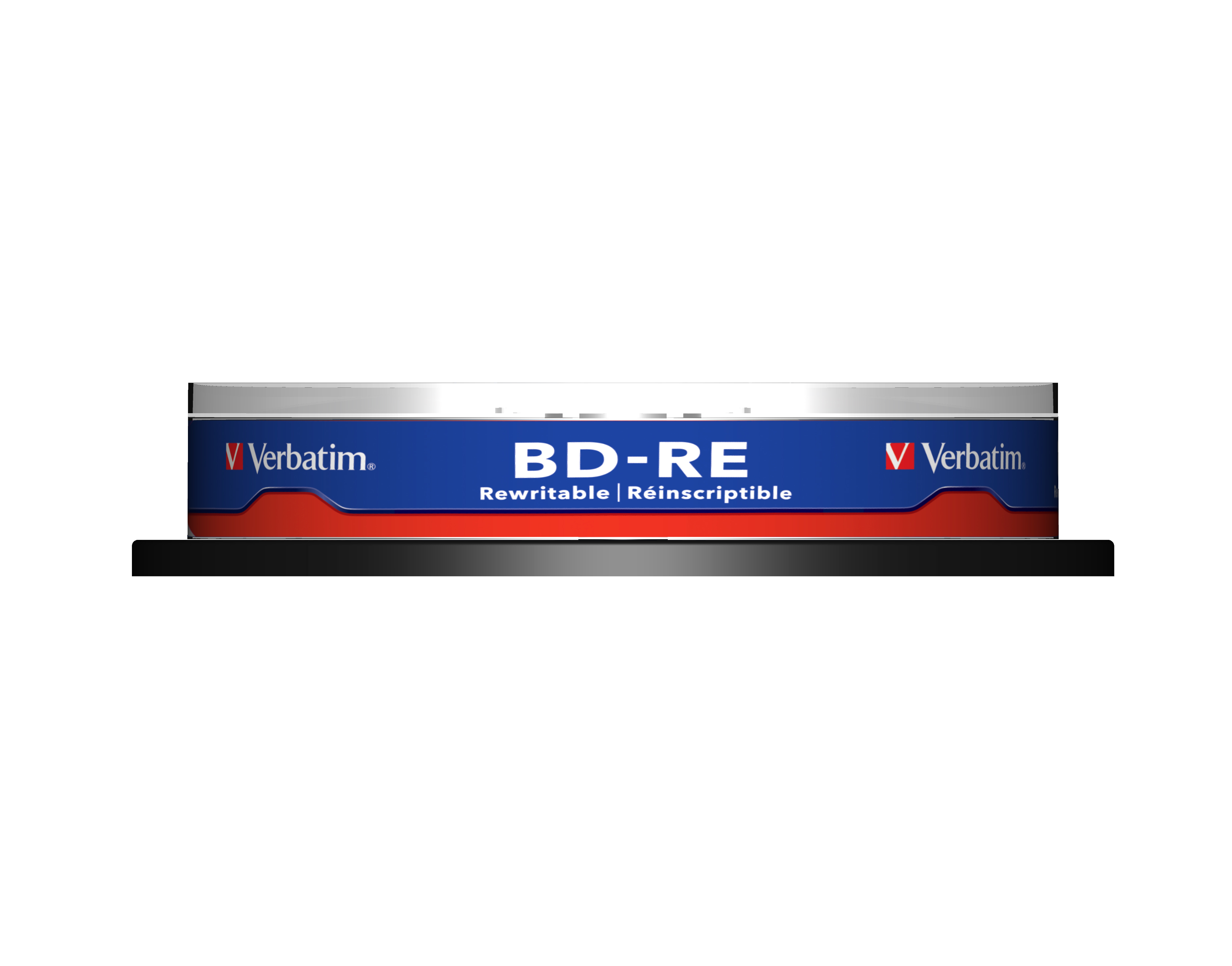 1x10 Verbatim BD-RE Blu-Ray 25GB 2x Speed, Cakebox