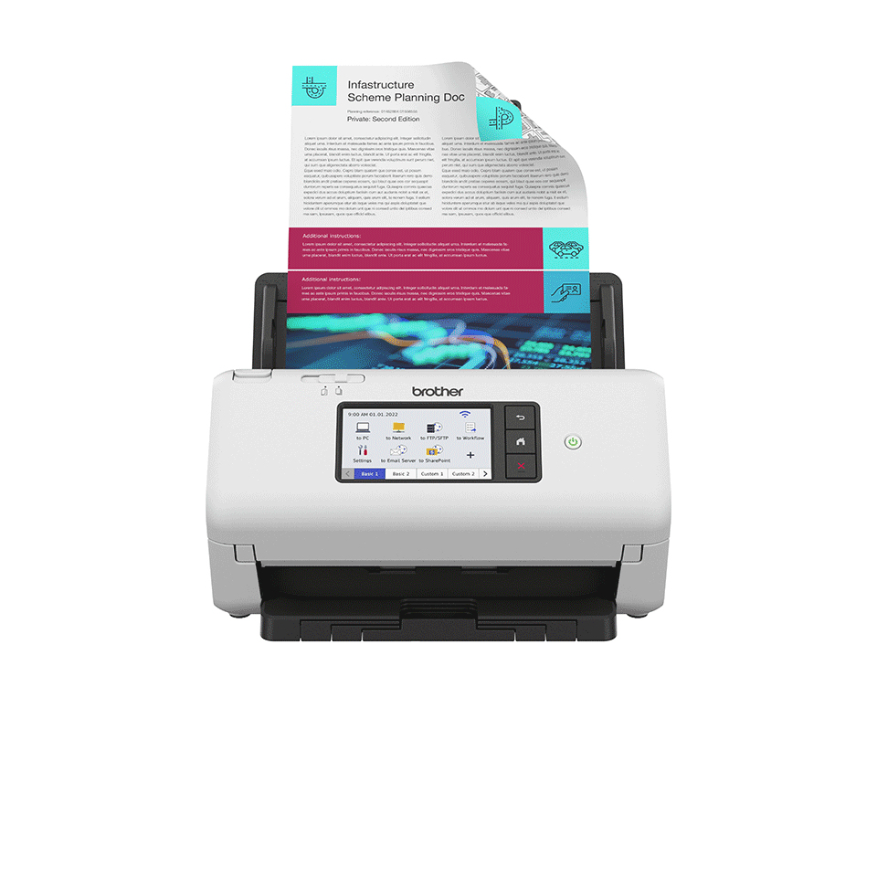 Brother ADS-4700W Dokumentenscanner LAN WLAN Duplex