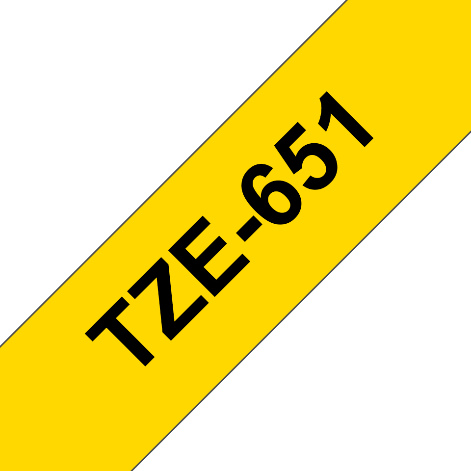 Brother 24mm TZ-651 Farbband gelb