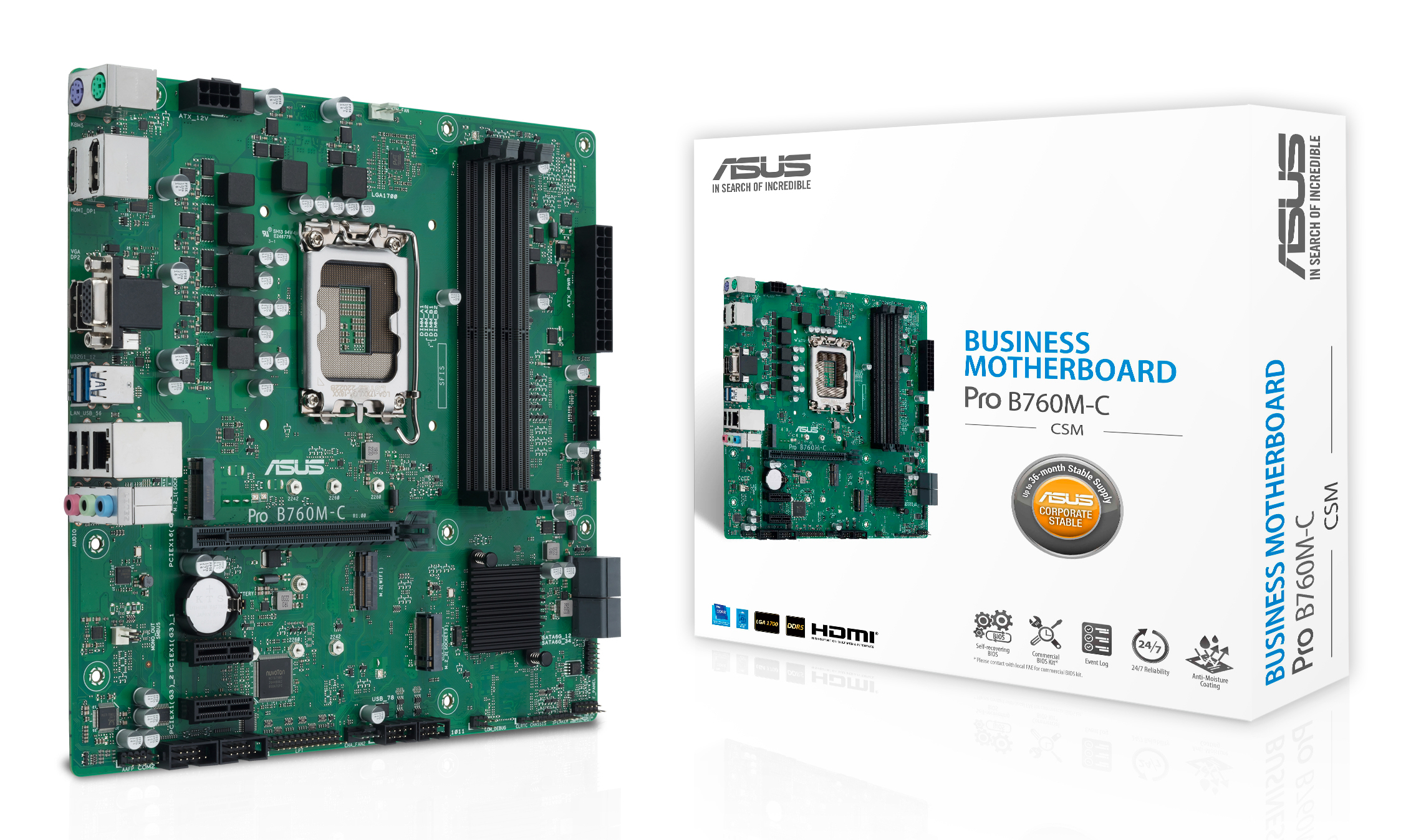 1700 ASUS PRO B760M-C-CSM