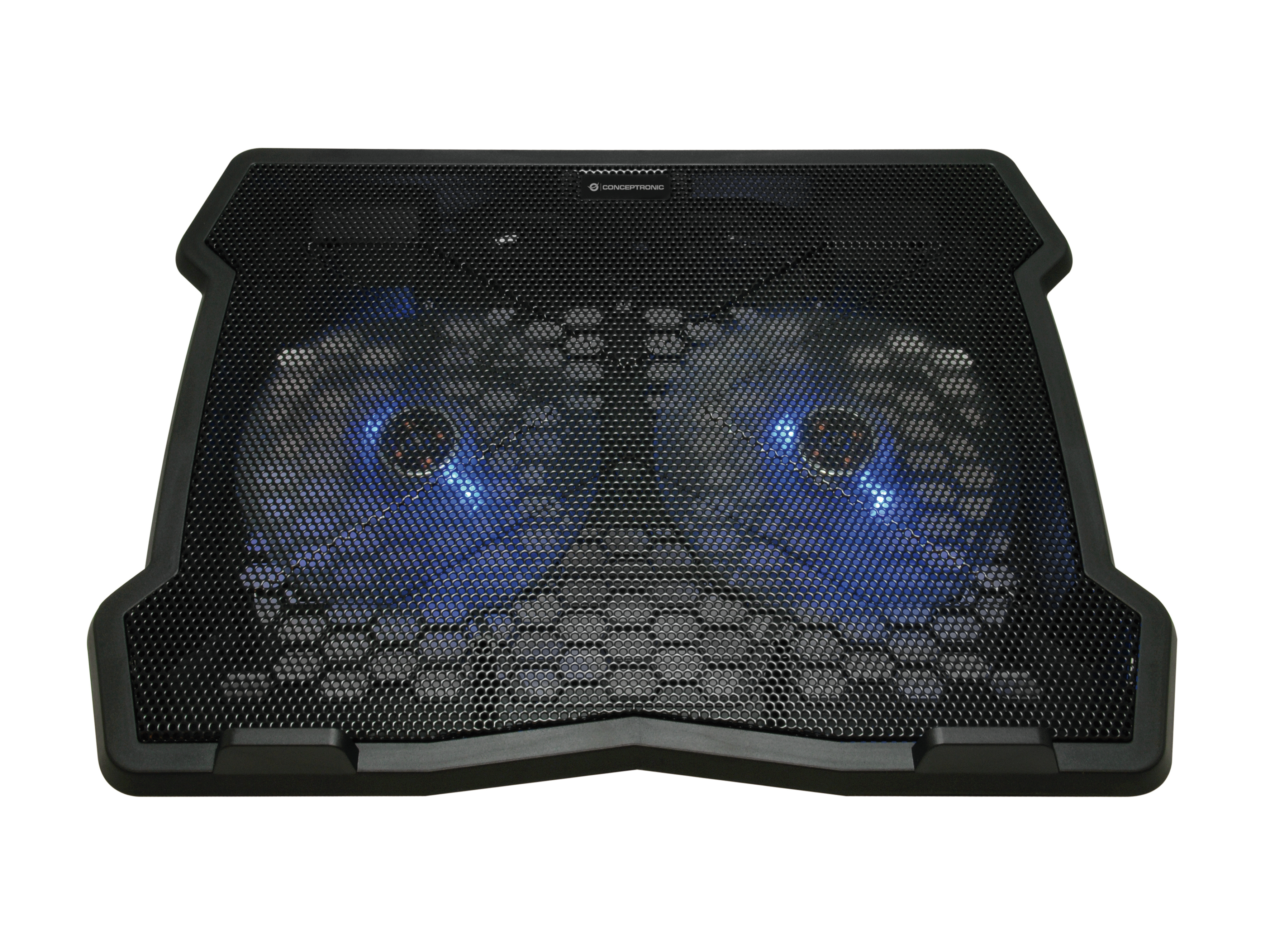 CONCEPTRONIC 2-Fan USB-A2.0 Laptop-Kühlpad 5Kg 15.6" sw