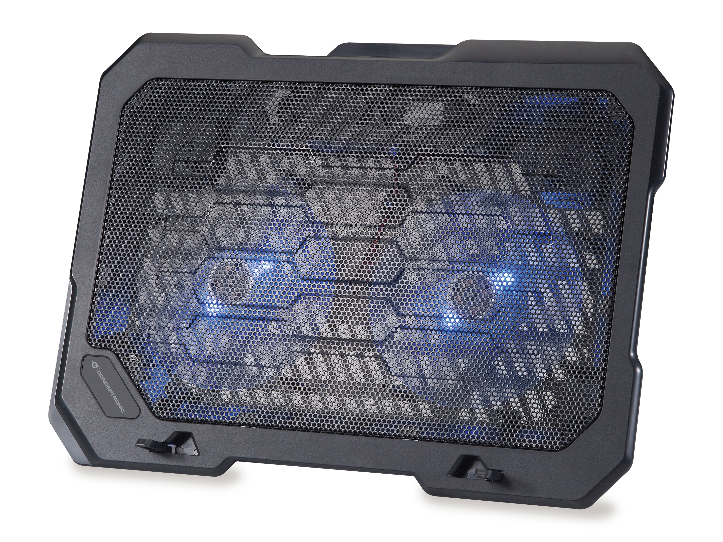 CONCEPTRONIC 2-Fan USB-A2.0 Laptop-Kühlpad 25Kg 15.6" sw