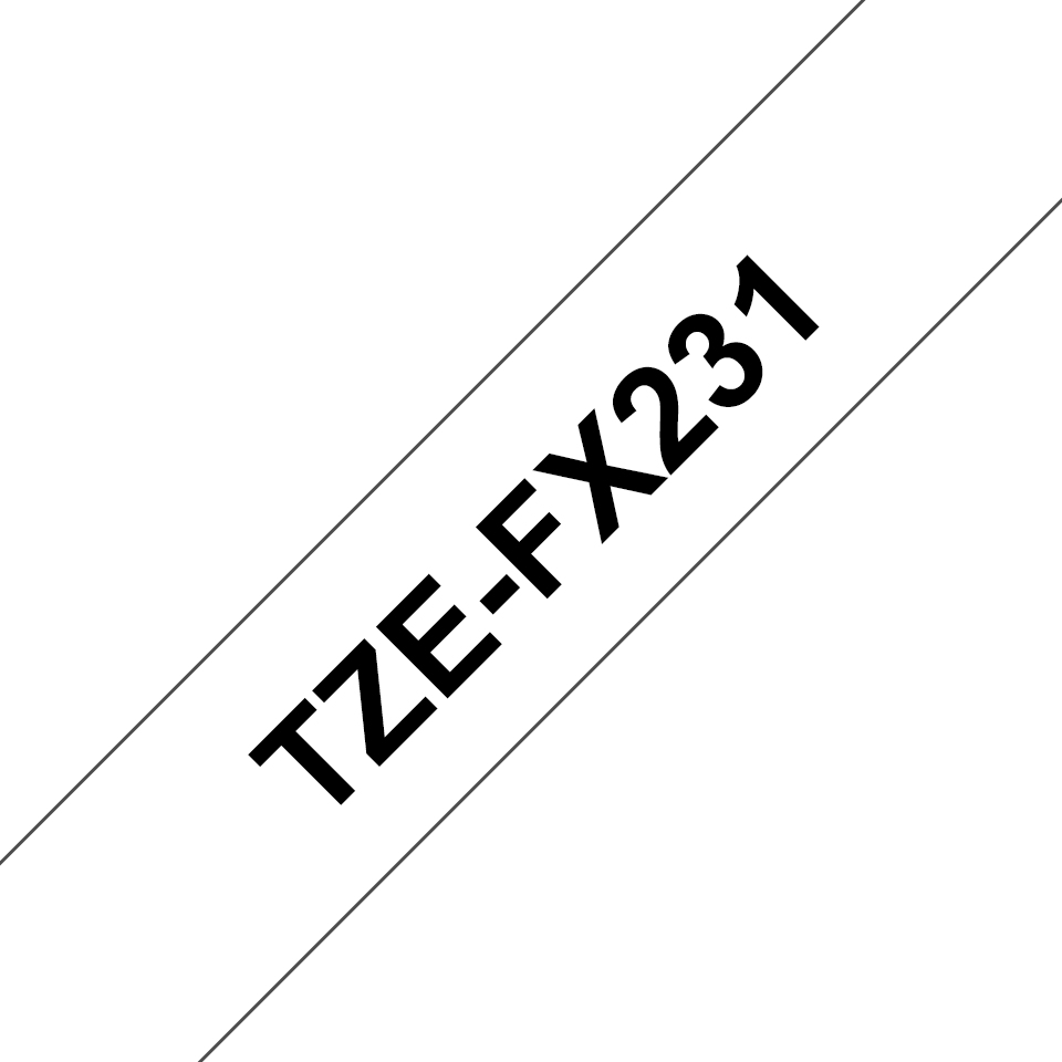 Brother Beschriftungsband TZE-FX231 12mm laminiert