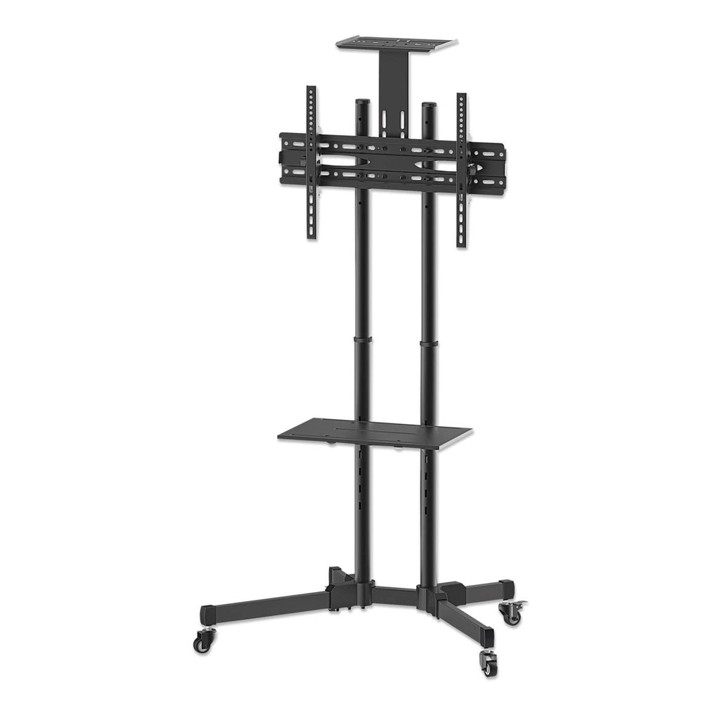 Manhattan 461238 TV-Wagen 37-70" 50kg VESA 600x400 neigbar Kamera-/AV-Ablage Rollen Black
